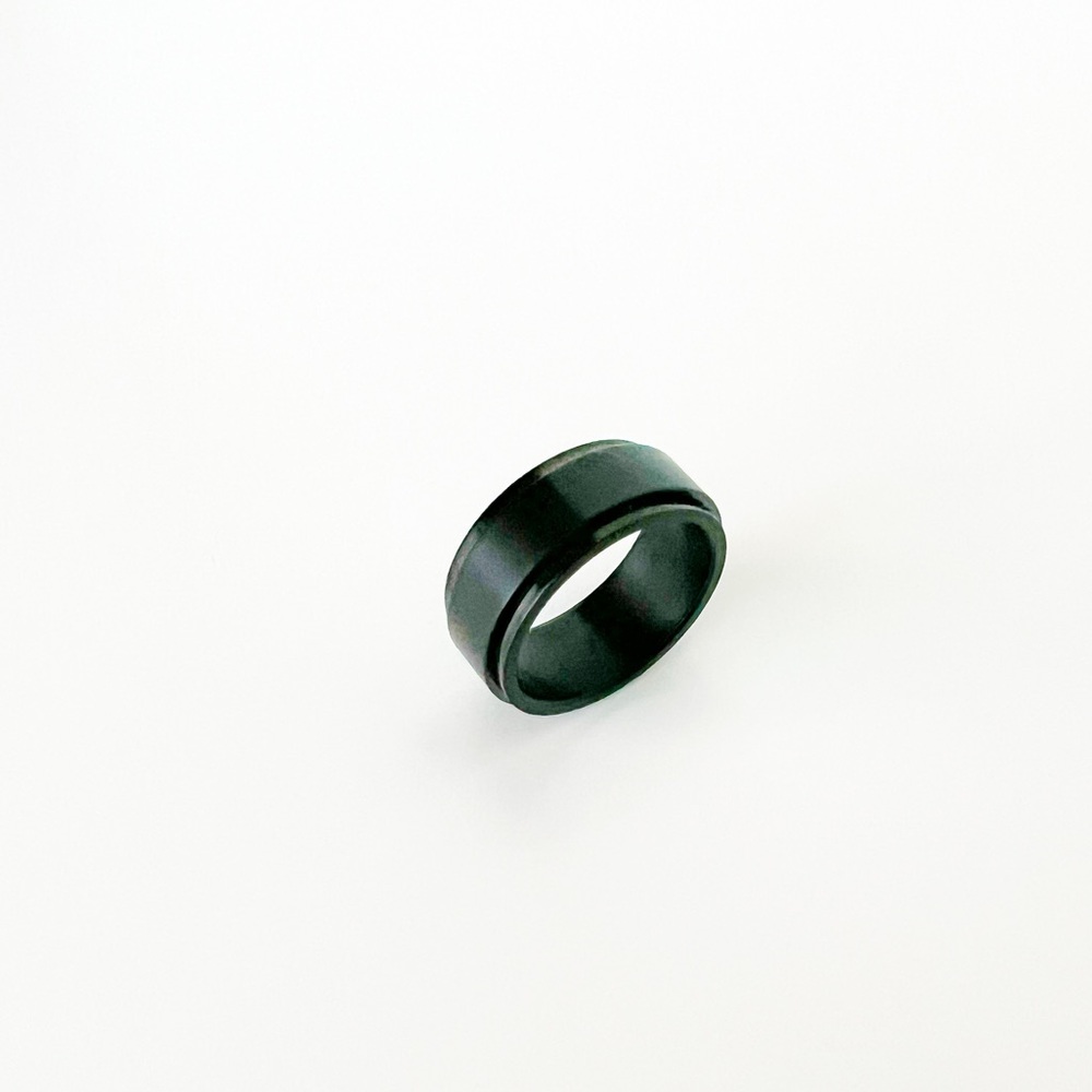 Black Unisex Spinner/Fidget Ring